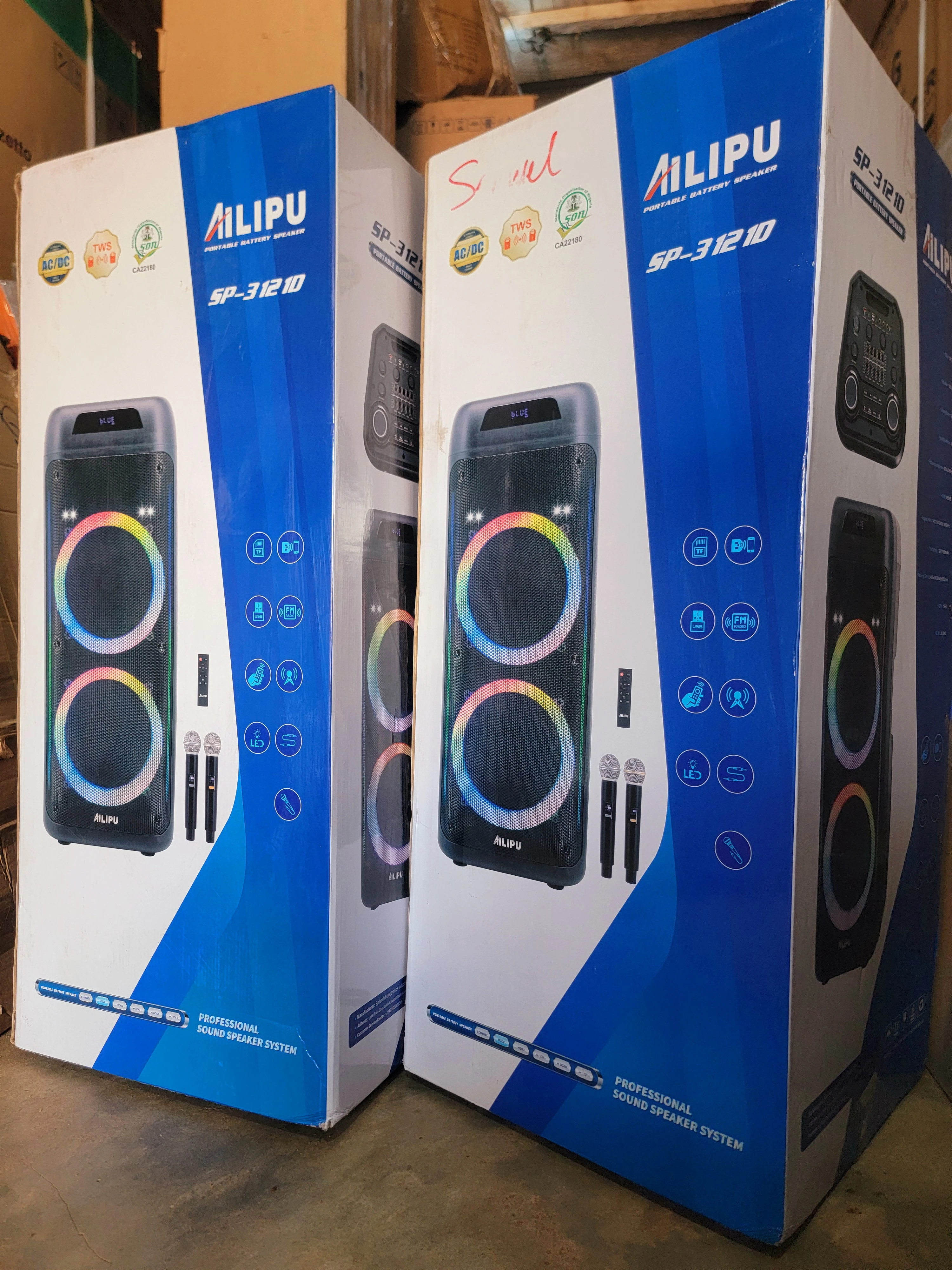 Ailipu SP-31210 portable battery speakers