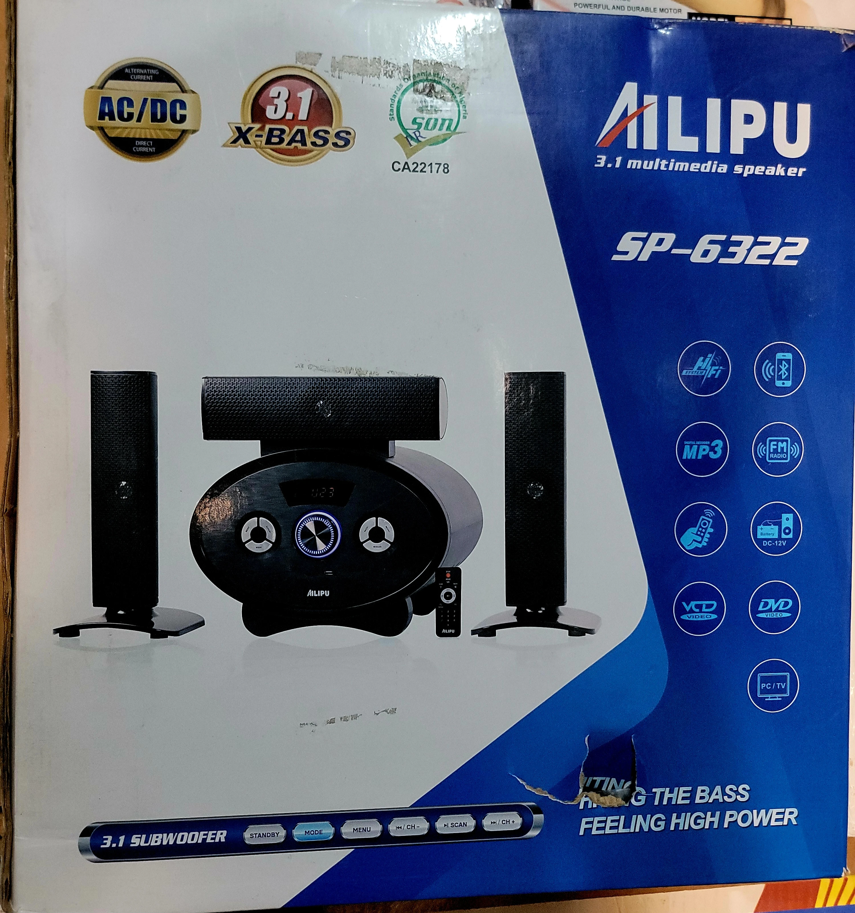 Ailipu AC/DC Multimedia Speakers System
